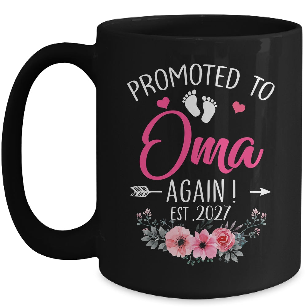 Promoted To Oma Again Est 2027 Mothers Day Mug | teecentury