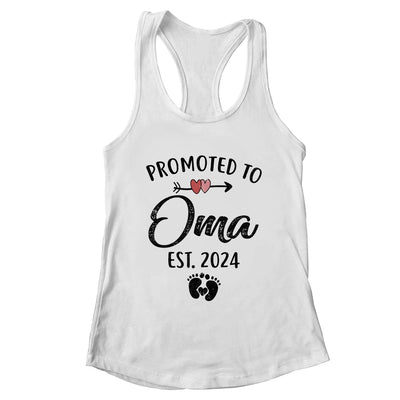 Promoted To Oma Est 2024 First Time Mothers Day Shirt & Tank Top | teecentury