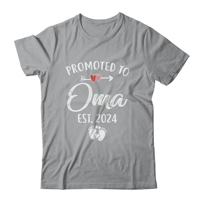 Promoted To Oma Est 2024 Funny First Time Mothers Day Shirt & Tank Top | teecentury