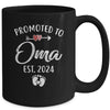 Promoted To Oma Est 2024 Funny First Time Mothers Day Mug | teecentury