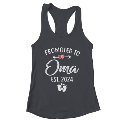 Promoted To Oma Est 2024 Funny First Time Mothers Day Shirt & Tank Top | teecentury