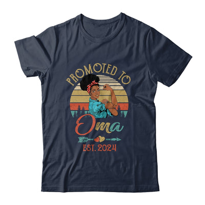 Promoted To Oma Est 2024 Vintage First Time Oma Shirt & Tank Top | teecentury