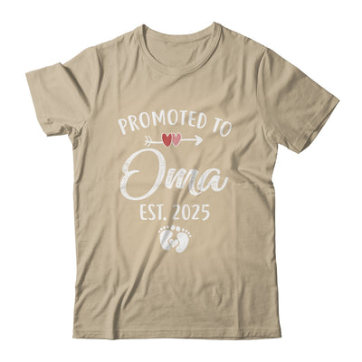 Promoted To Oma Est 2025 Funny First Time Mothers Day Shirt & Tank Top | teecentury