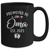 Promoted To Oma Est 2025 Funny First Time Mothers Day Mug | teecentury