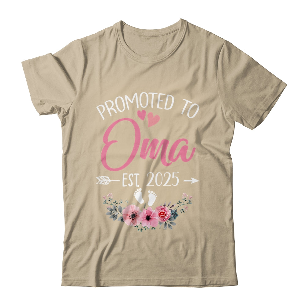 Promoted To Oma Est 2025 Mothers Day First Time Shirt & Tank Top | teecentury