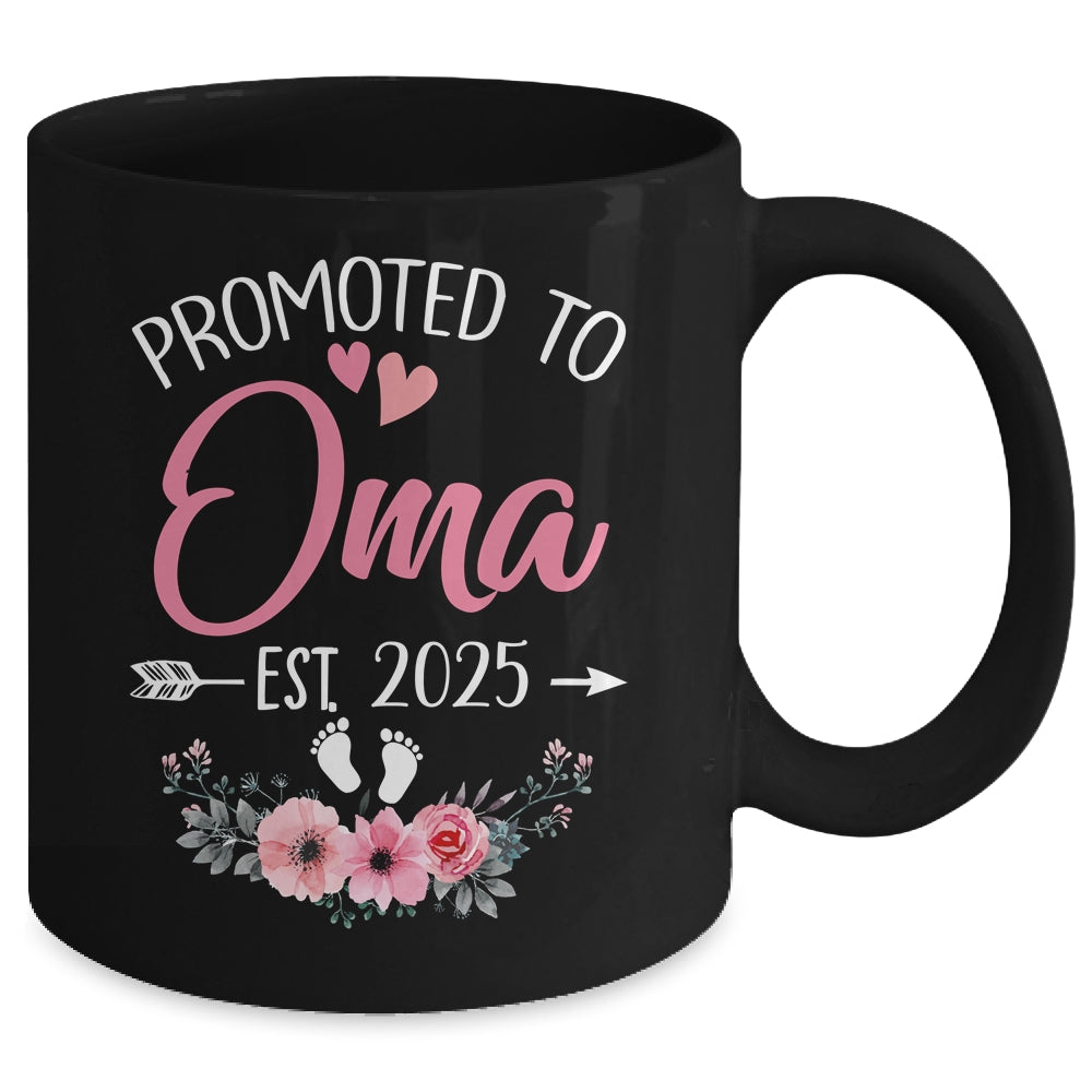 Promoted To Oma Est 2025 Mothers Day First Time Mug | teecentury
