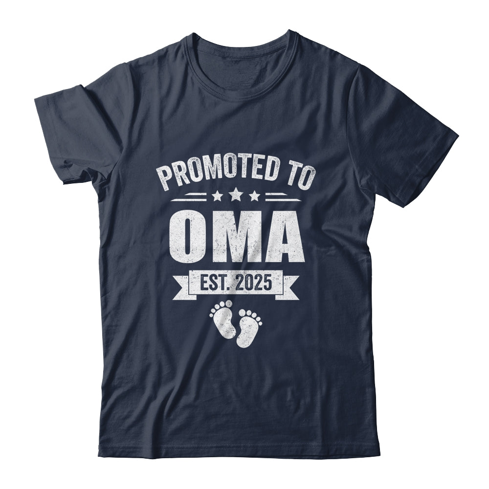 Promoted To Oma Est 2025 Mothers Day First Time New Oma Shirt & Tank Top | teecentury