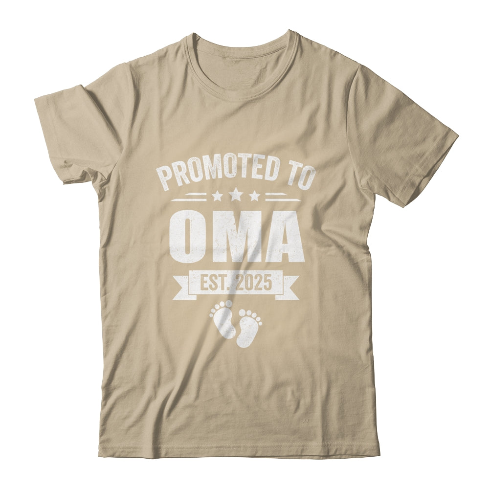 Promoted To Oma Est 2025 Mothers Day First Time New Oma Shirt & Tank Top | teecentury
