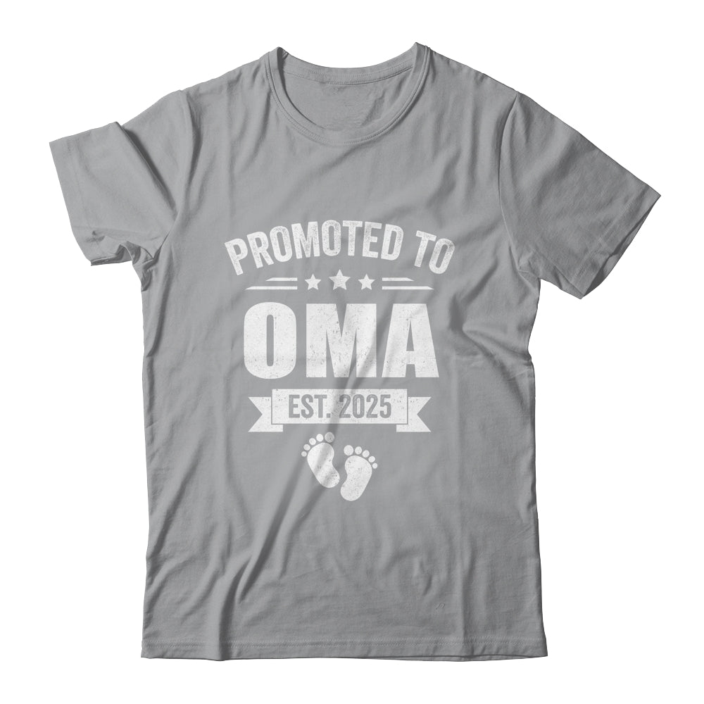 Promoted To Oma Est 2025 Mothers Day First Time New Oma Shirt & Tank Top | teecentury