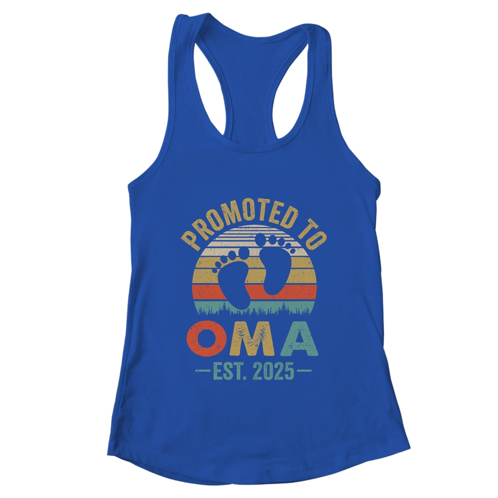 Promoted To Oma Est 2025 Mothers Day Vintage Shirt & Tank Top | teecentury