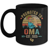 Promoted To Oma Est 2025 Retro First Time Oma Mug | teecentury