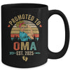 Promoted To Oma Est 2025 Retro First Time Oma Mug | teecentury
