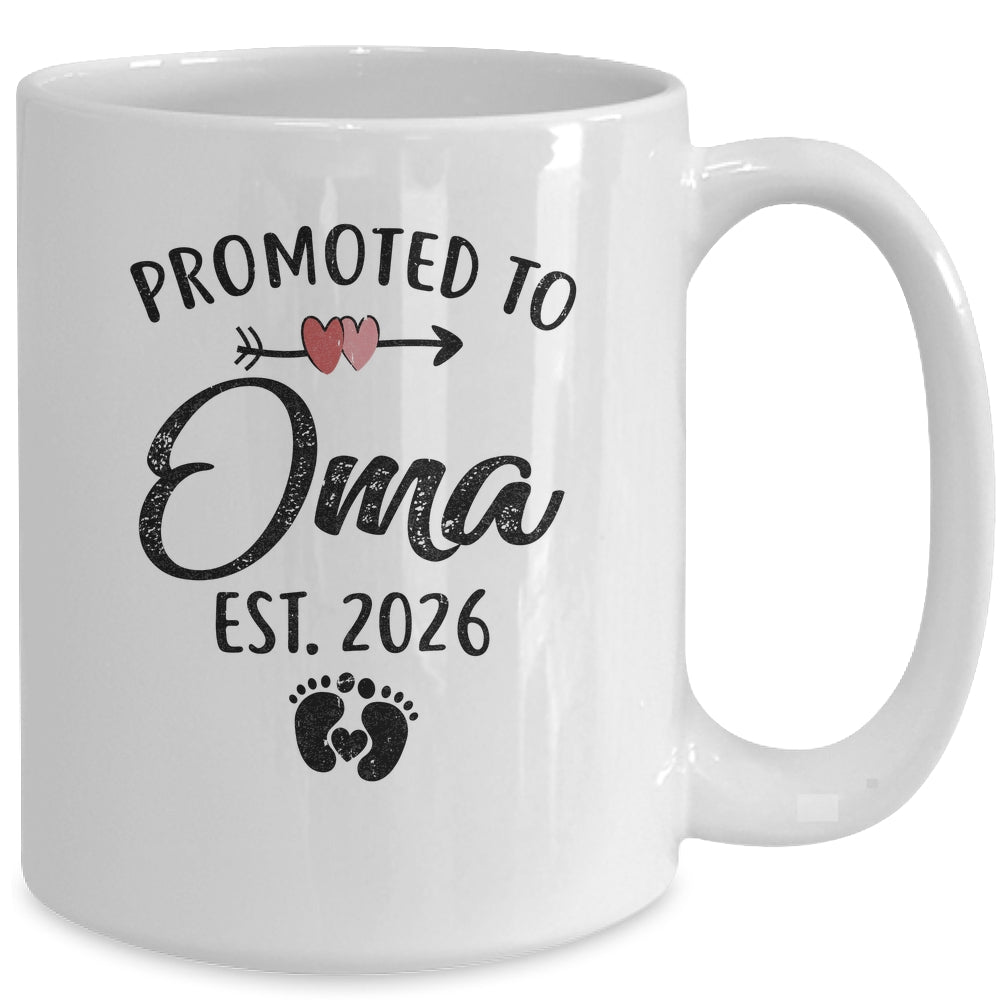Promoted To Oma Est 2026 First Time Mothers Day Mug | teecentury