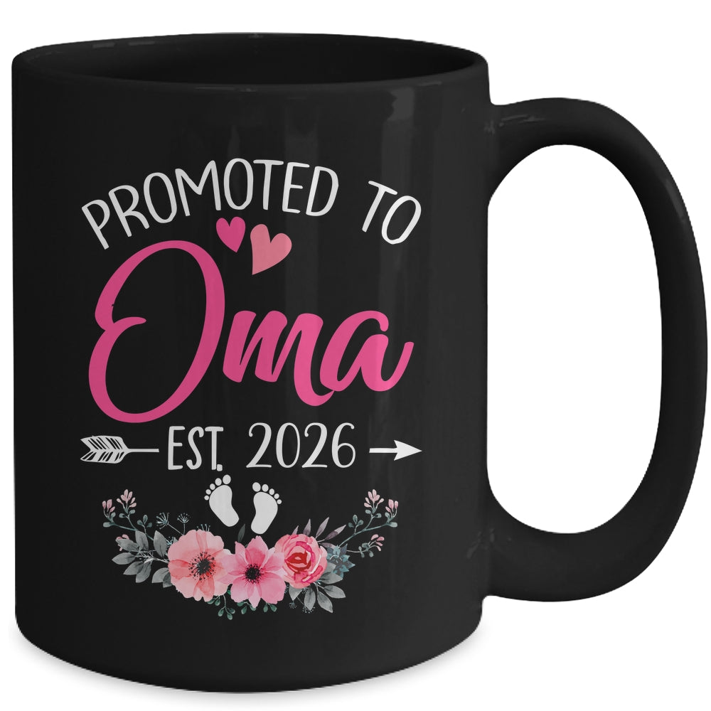 Promoted To Oma Est 2026 Mothers Day First Time Mug | teecentury