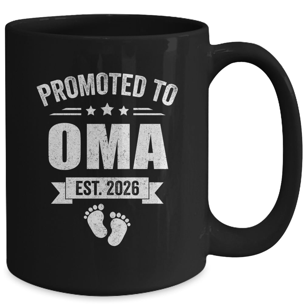 Promoted To Oma Est 2026 Mothers Day First Time New Oma Mug | teecentury