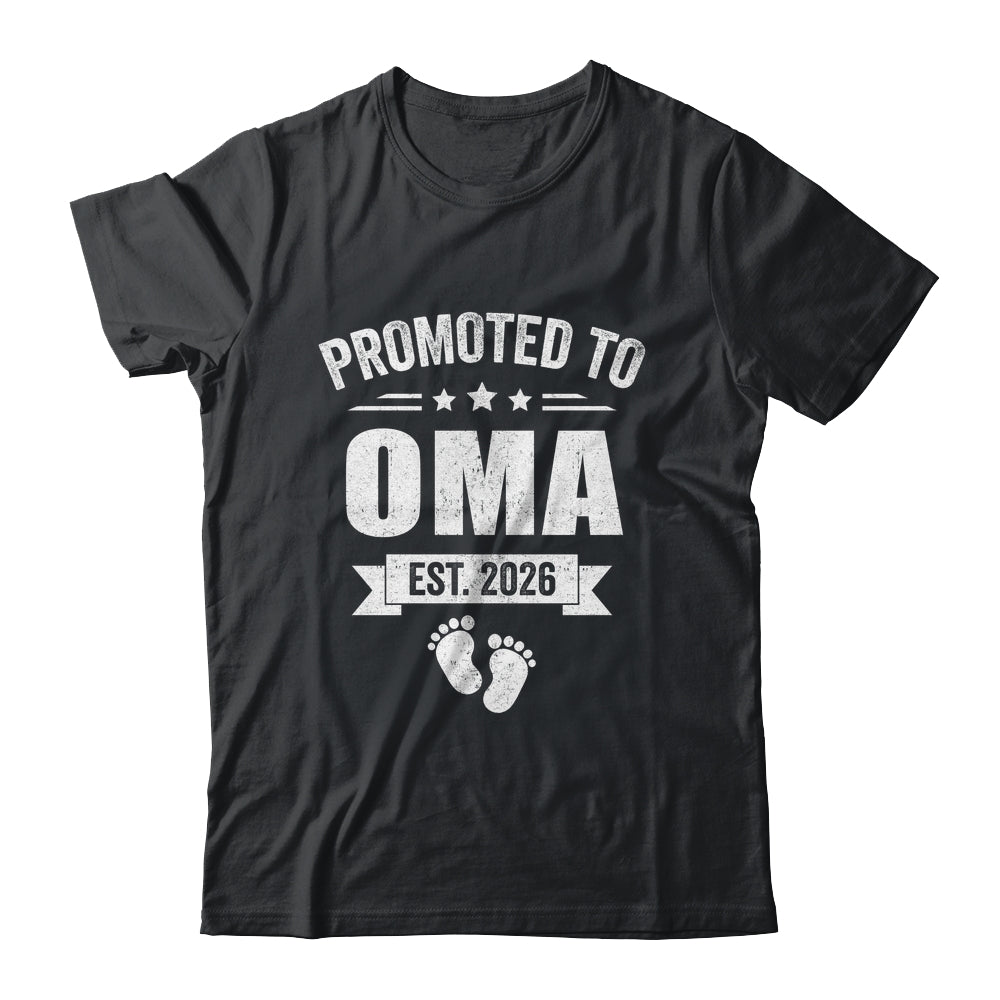 Promoted To Oma Est 2026 Mothers Day First Time New Oma Shirt & Hoodie | teecentury