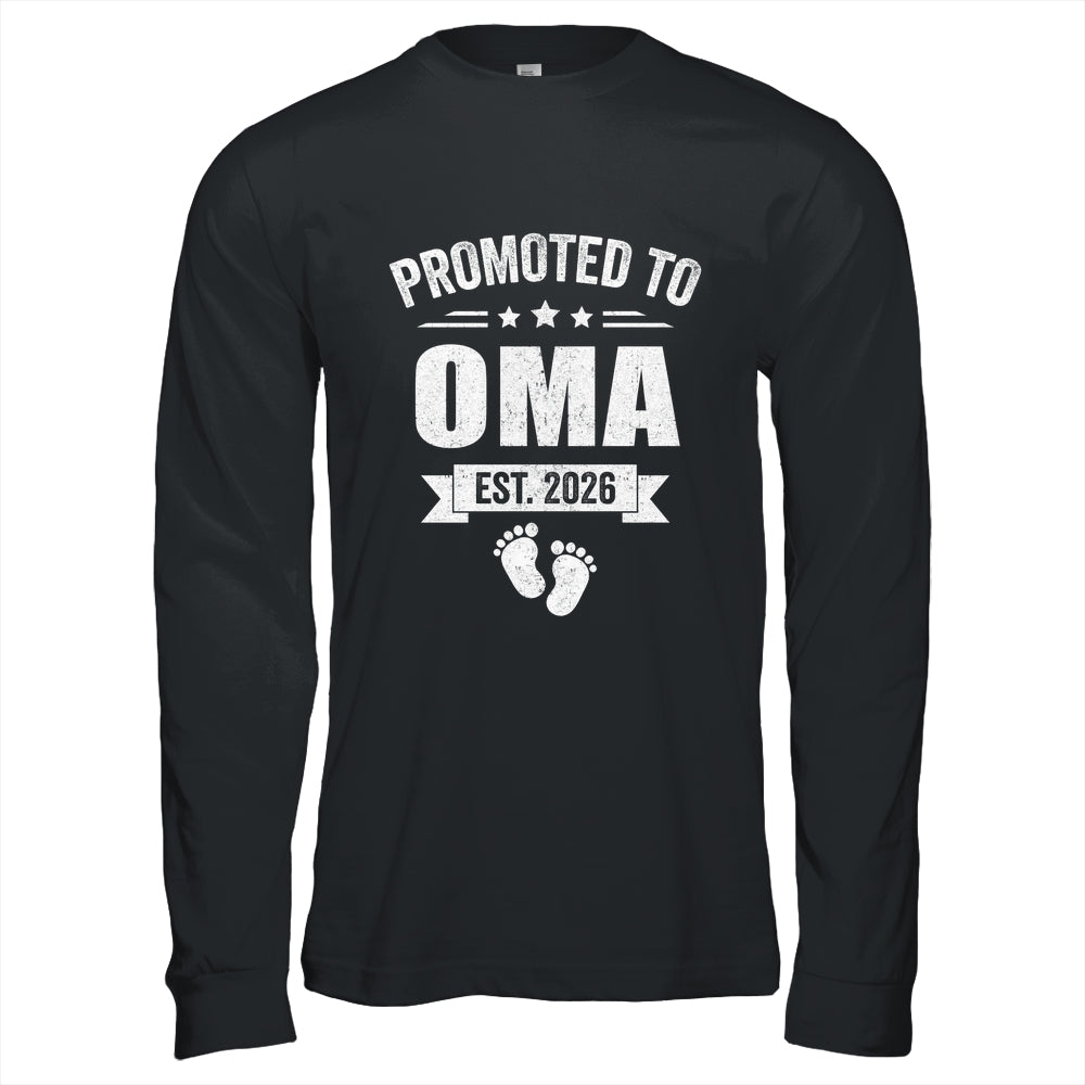 Promoted To Oma Est 2026 Mothers Day First Time New Oma Shirt & Hoodie | teecentury