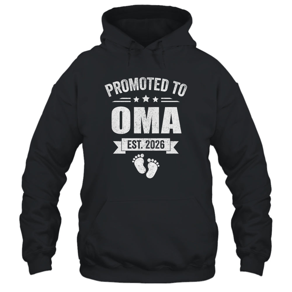 Promoted To Oma Est 2026 Mothers Day First Time New Oma Shirt & Hoodie | teecentury