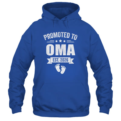 Promoted To Oma Est 2026 Mothers Day First Time New Oma Shirt & Hoodie | teecentury
