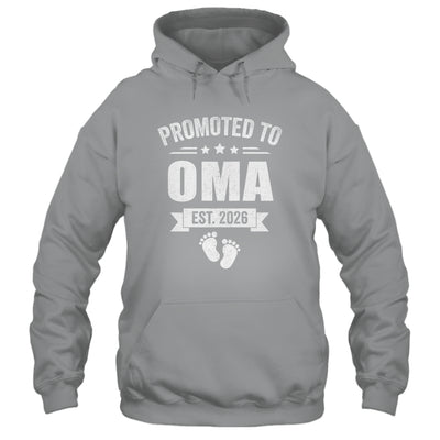 Promoted To Oma Est 2026 Mothers Day First Time New Oma Shirt & Hoodie | teecentury