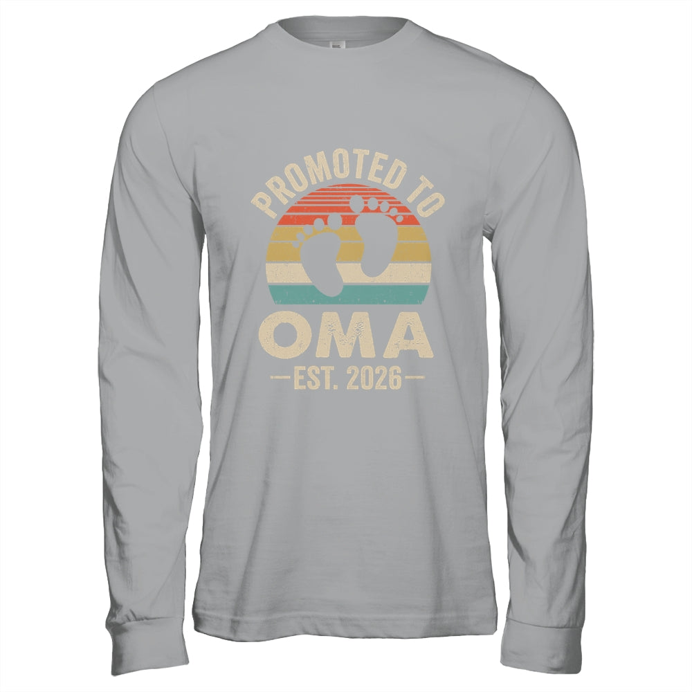 Promoted To Oma Est 2026 Mothers Day Vintage Shirt & Hoodie | teecentury