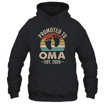 Promoted To Oma Est 2026 Mothers Day Vintage Shirt & Hoodie | teecentury