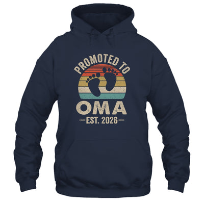 Promoted To Oma Est 2026 Mothers Day Vintage Shirt & Hoodie | teecentury