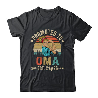 Promoted To Oma Est 2026 Retro First Time Oma Shirt & Tank Top | teecentury