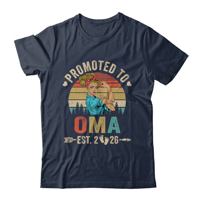 Promoted To Oma Est 2026 Retro First Time Oma Shirt & Tank Top | teecentury