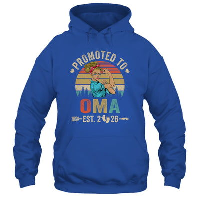 Promoted To Oma Est 2026 Retro First Time Oma Shirt & Tank Top | teecentury