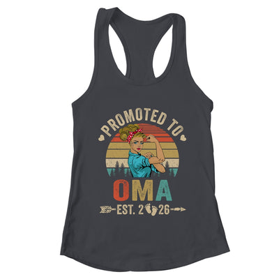 Promoted To Oma Est 2026 Retro First Time Oma Shirt & Tank Top | teecentury