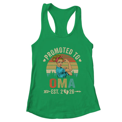 Promoted To Oma Est 2026 Retro First Time Oma Shirt & Tank Top | teecentury