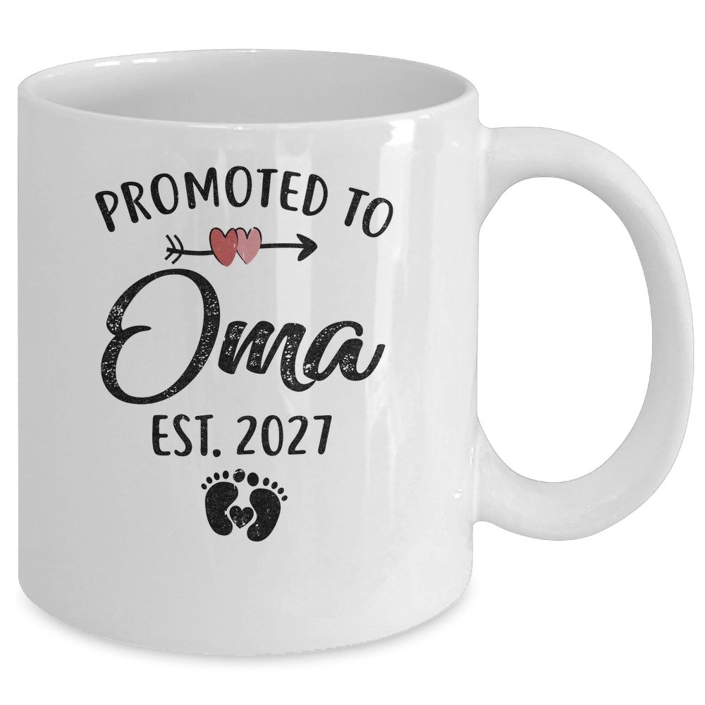 Promoted To Oma Est 2027 First Time Mothers Day Mug | teecentury