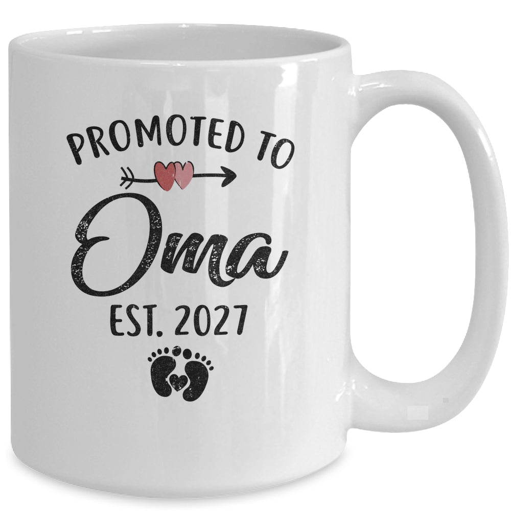 Promoted To Oma Est 2027 First Time Mothers Day Mug | teecentury