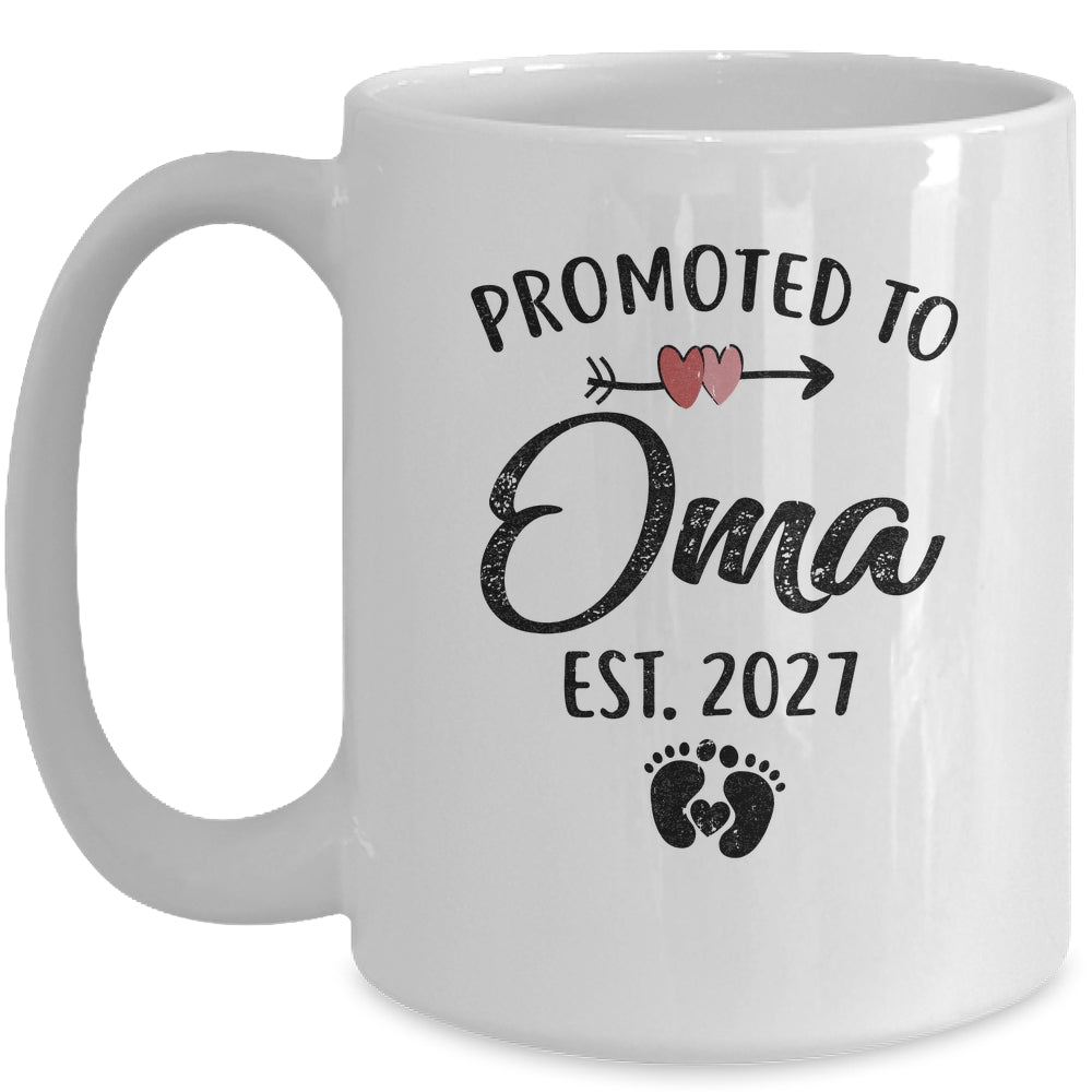 Promoted To Oma Est 2027 First Time Mothers Day Mug | teecentury
