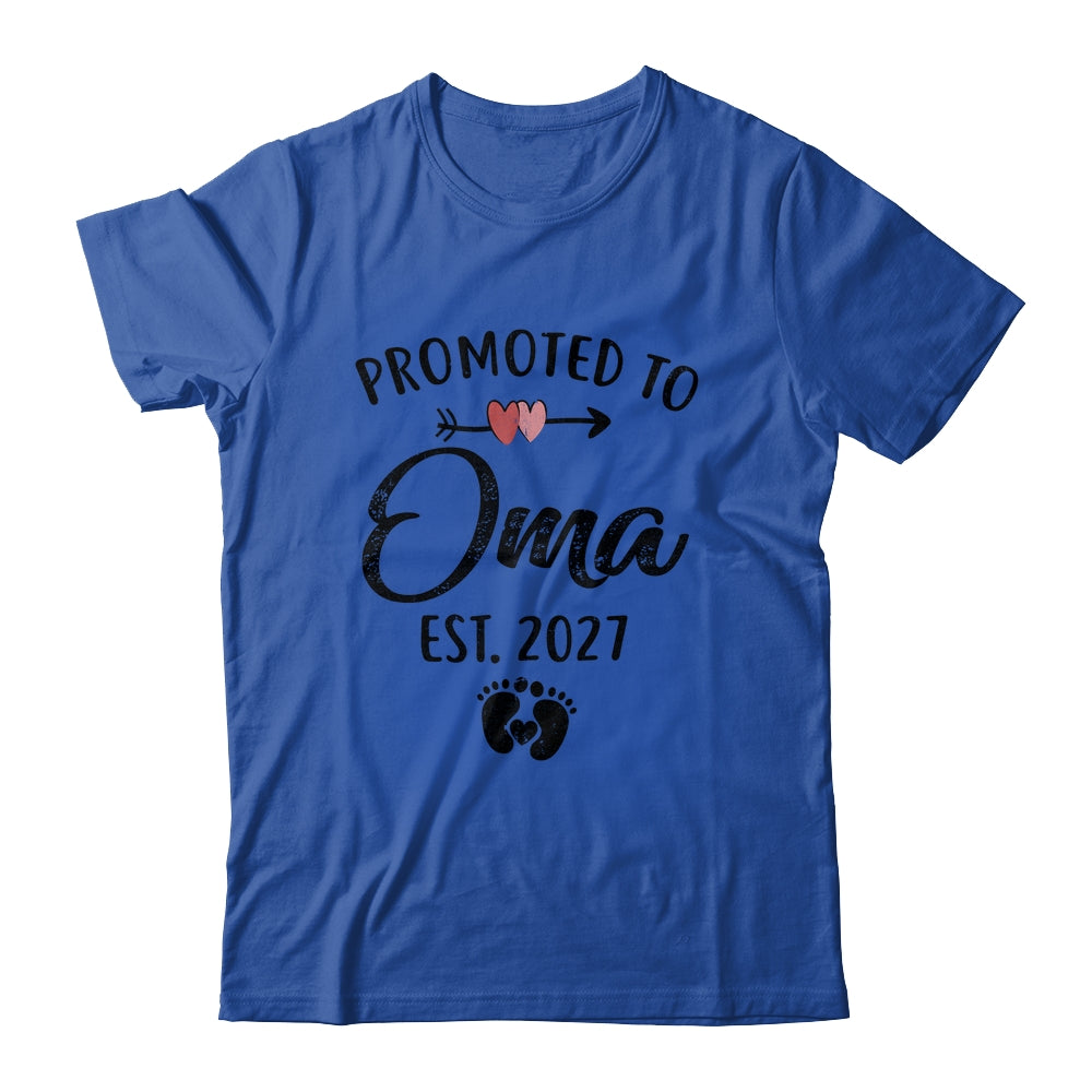 Promoted To Oma Est 2027 First Time Mothers Day Shirt & Hoodie | teecentury