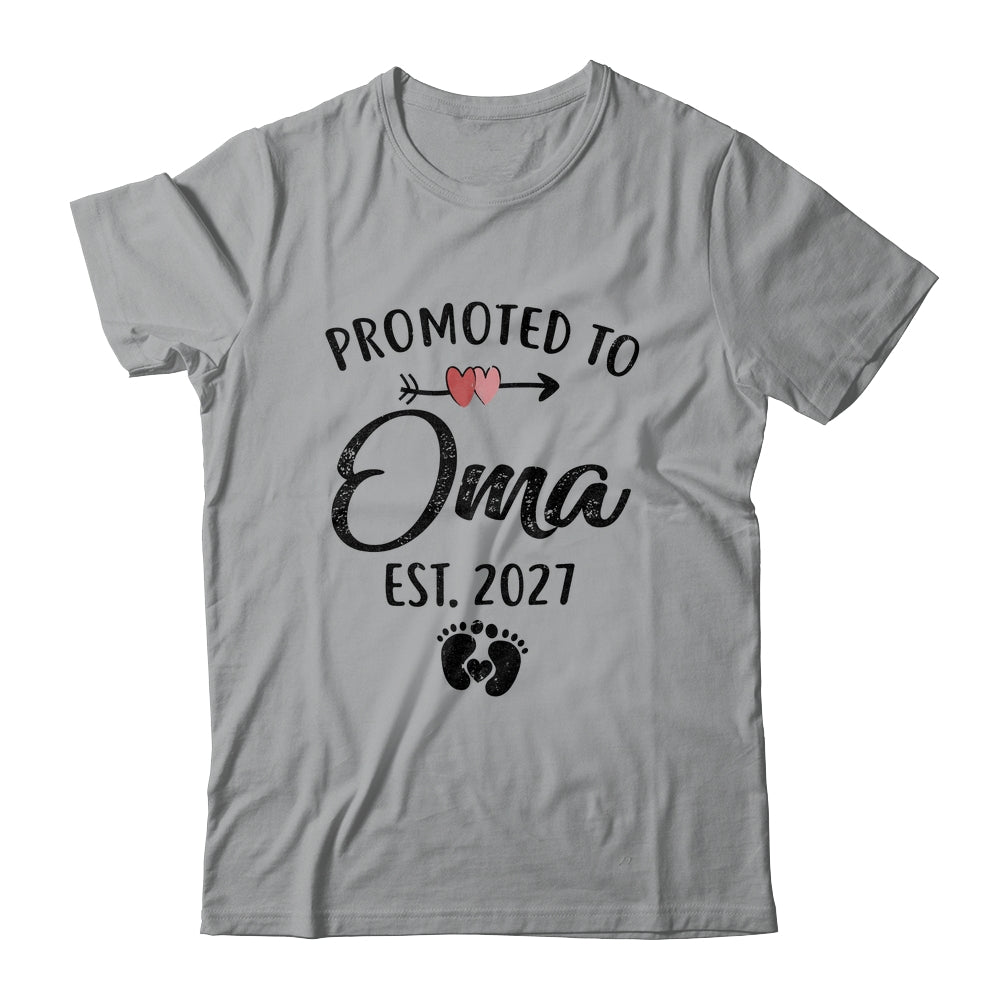 Promoted To Oma Est 2027 First Time Mothers Day Shirt & Hoodie | teecentury