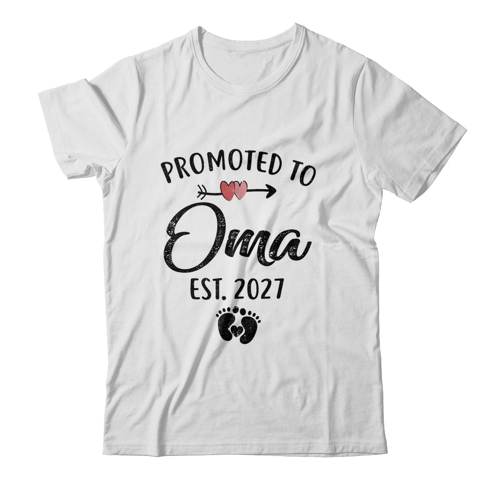 Promoted To Oma Est 2027 First Time Mothers Day Shirt & Hoodie | teecentury