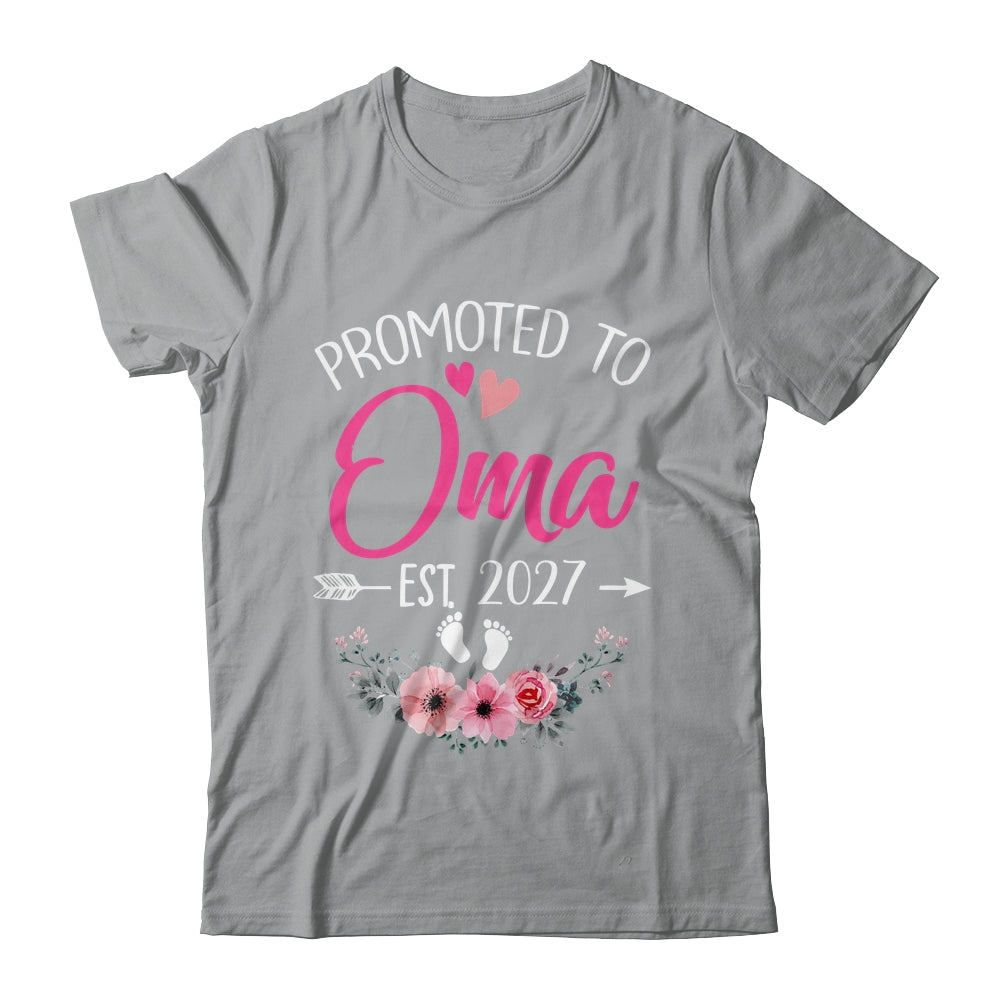 Promoted To Oma Est 2027 Mothers Day First Time Shirt & Tank Top | teecentury