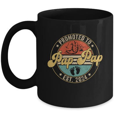 Promoted To Pap Pap 2024 Pregnancy New First Pap Pap Retro Mug | teecentury