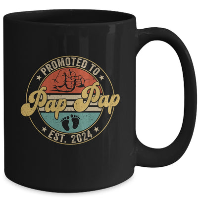 Promoted To Pap Pap 2024 Pregnancy New First Pap Pap Retro Mug | teecentury