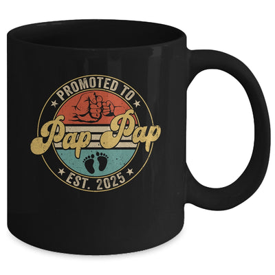 Promoted To Pap Pap 2025 Pregnancy New First Pap Pap Retro Mug | teecentury