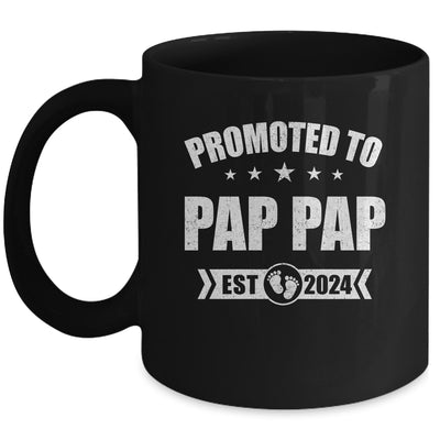 Promoted To Pap Pap Est 2024 Fathers Day First Time New Mug | teecentury