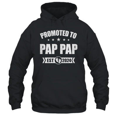 Promoted To Pap Pap Est 2024 Fathers Day First Time New Shirt & Hoodie | teecentury