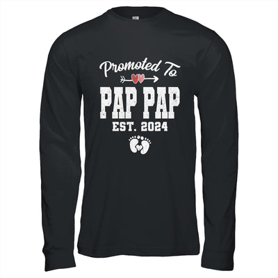 Promoted To Pap Pap Est 2024 Funny First Time Fathers Day Shirt & Hoodie | teecentury