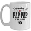 Promoted To Pap Pap Est 2025 First Time Fathers Day Mug | teecentury