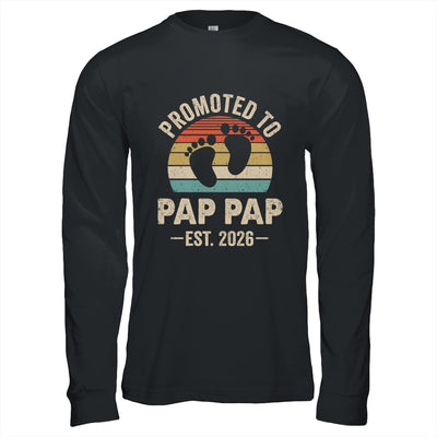 Promoted To Pap Pap Est 2026 Fathers Day Vintage Shirt & Hoodie | teecentury