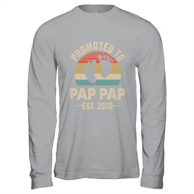 Promoted To Pap Pap Est 2026 Fathers Day Vintage Shirt & Hoodie | teecentury