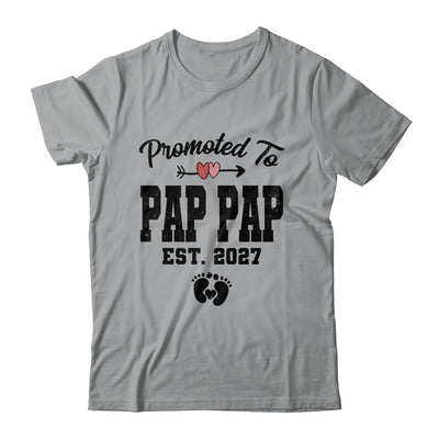 Promoted To Pap Pap Est 2027 First Time Fathers Day Shirt & Hoodie | teecentury