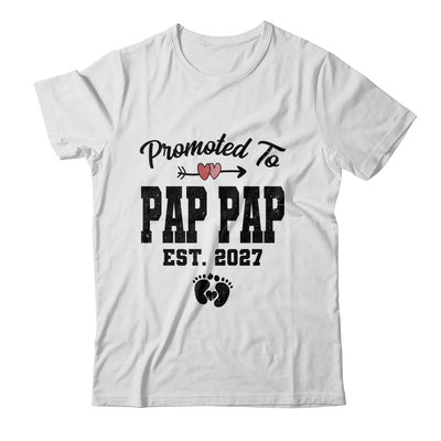 Promoted To Pap Pap Est 2027 First Time Fathers Day Shirt & Hoodie | teecentury